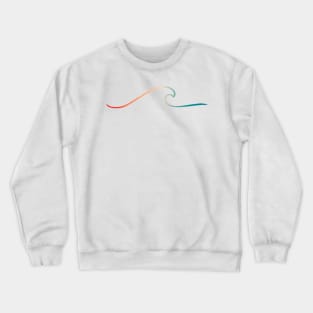 Rainbow wave Crewneck Sweatshirt